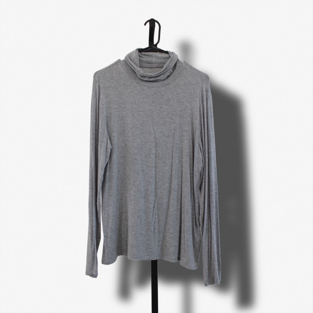Calvin Klein Gray Liquid Jersey Top